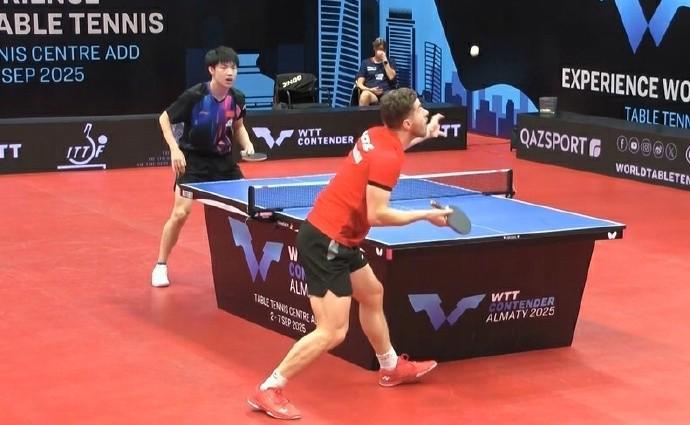 爱游戏-黄友政错失赛点2-3惜败法国选手，止步阿拉木图站男单16强